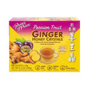 A package of Prince of Peace Instant Passion Fruit Ginger Honey Crystals, 10 sachets