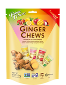 A package of Prince of Peace Ginger Candy (Chews) Assorted (Lemon, Mango, Lychee, Blood Orange) , 8oz