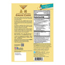 The back panel of Prince of Peace Ginger Candy (Chews) Pineapple Coconut, 4 oz with a Nutrition Facts Table and ingredient list.