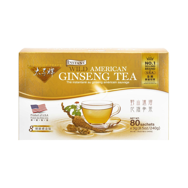 Prince of Peace Wild American Ginseng Instant Tea, 80 sachets