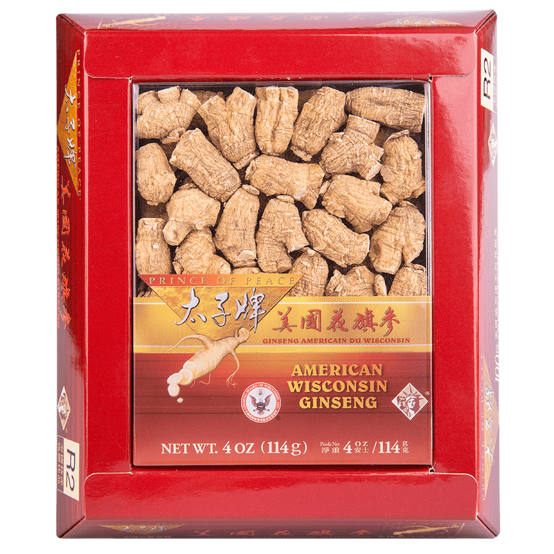 Prince of Peace Wisconsin American Ginseng Medium Round Roots, 4oz