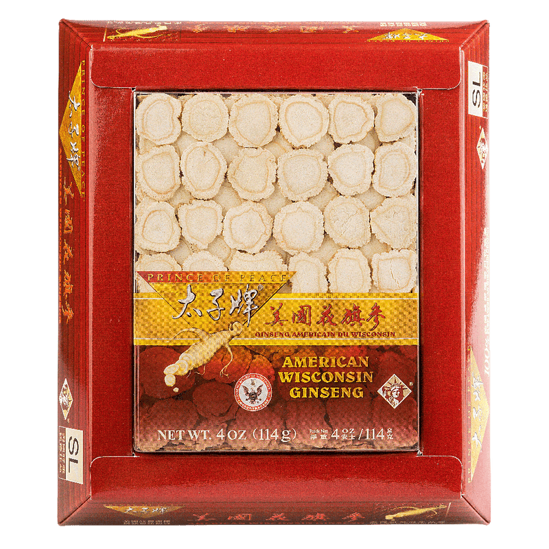 Prince of Peace Wisconsin American Ginseng Large Slices, 4oz