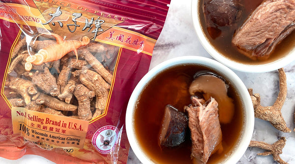 American Ginseng Bak Kut Teh with Prince of Peace American Ginseng roots.