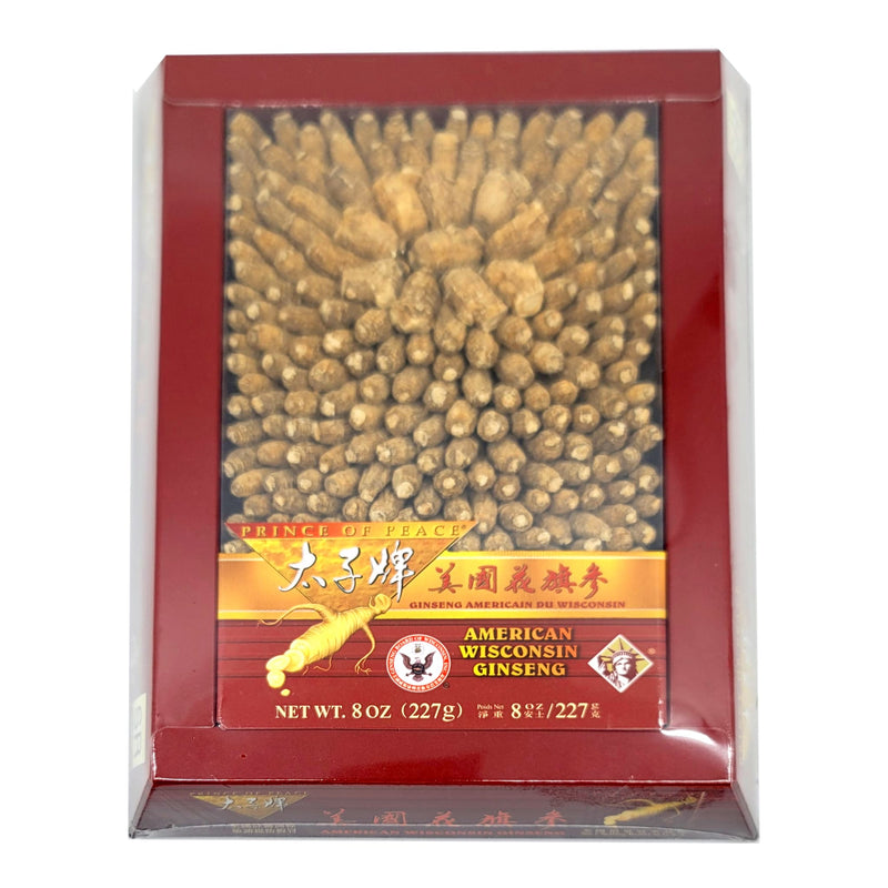 Prince of Peace Wisconsin American Ginseng Short Round Roots, 8oz