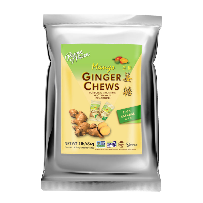 Prince of Peace Ginger Candy (Chews) With Mango, 1lb