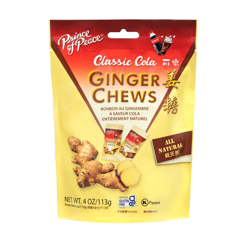 The package of Prince of Peace Ginger Candy (Chews) With Cola, 4oz