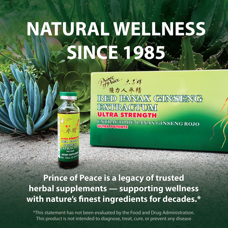 Prince of Peace Ultra Red Panax Ginseng Extractum, 30x10cc Prince of Peace Ent Inc Prince of Peace Ultra Red Panax Ginseng Extractum, 30x10cc Prince of Peace Ent Inc
