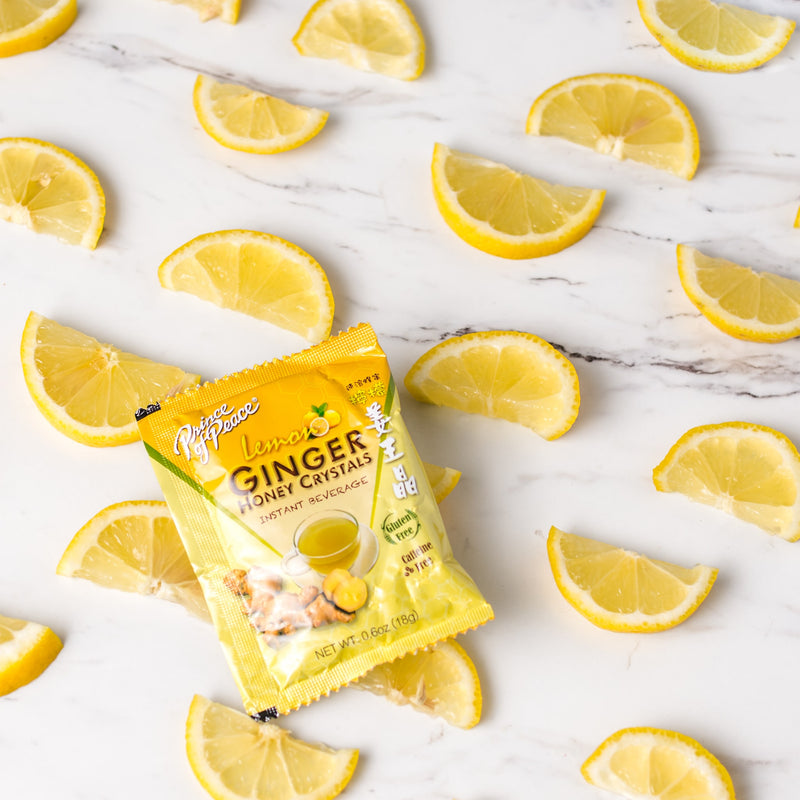 Pocas Honey Ginger Tea - 40 Instant Packets (2 Packs Of 20) - Lemon & Ginger With Real Honey Crystals, Caffeine Free