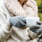 A lady hold a cup of Ginger hot drink.