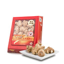 Prince of Peace Wisconsin American Ginseng 5 Year Jumbo Round Roots with roots aside.