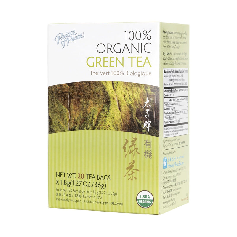 Prince of Peace Organic Green Tea, 20 tea bags