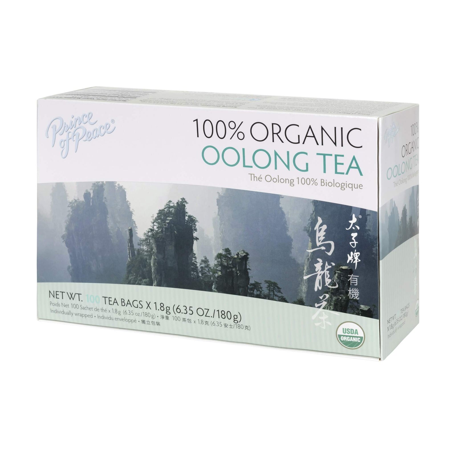 Prince of Peace Organic Oolong Tea, 100 tea bags Prince of Peace Ent Inc
