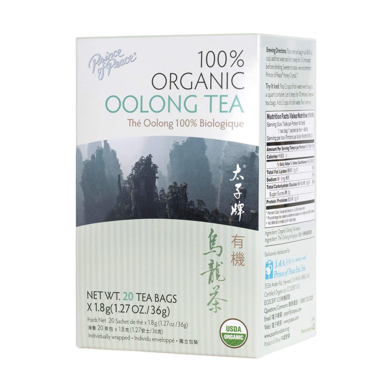 Prince of Peace Organic Oolong Tea, 20 tea bags
