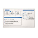 The back panel of Disposable Non-Medical Face Mask, 50 pieces back panel. (Description)