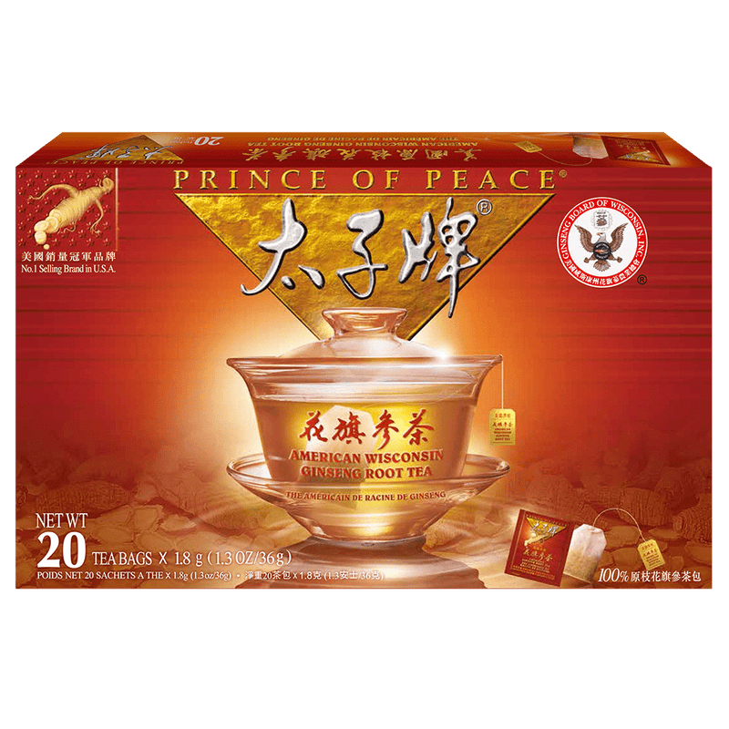 Prince of Peace American Ginseng Root Tea, 20 tea bags