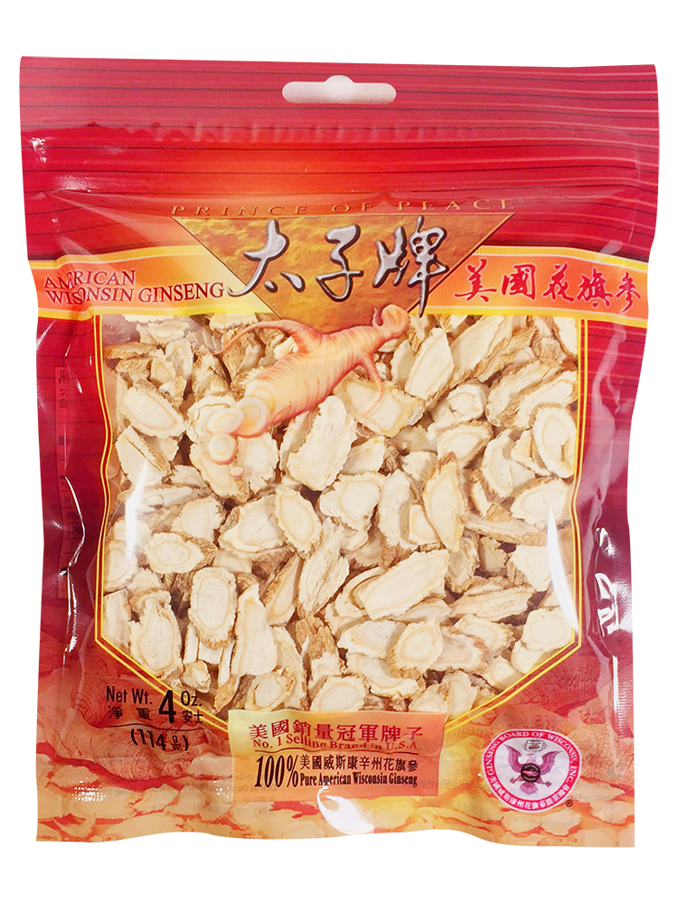 Prince of Peace Wisconsin American Ginseng Slices, 4oz
