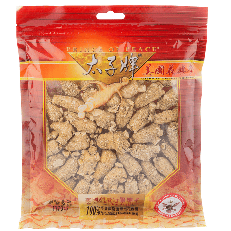 Prince of Peace Wisconsin American Ginseng Large Round Roots, 6oz