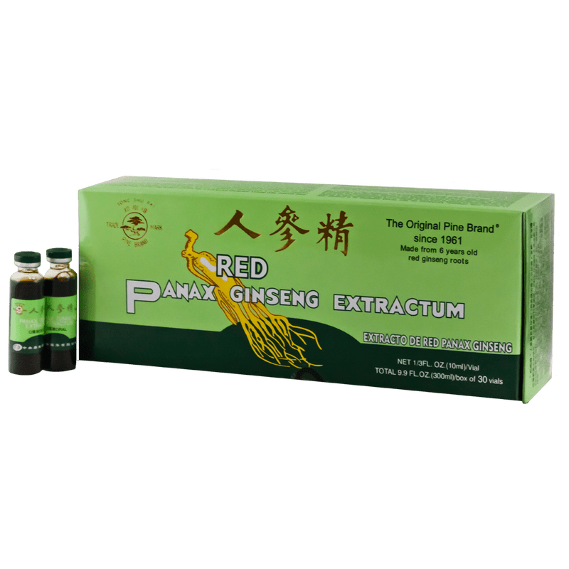 Pine Brand Red Panax Ginseng Extract with Alcohol, 30x10cc box.