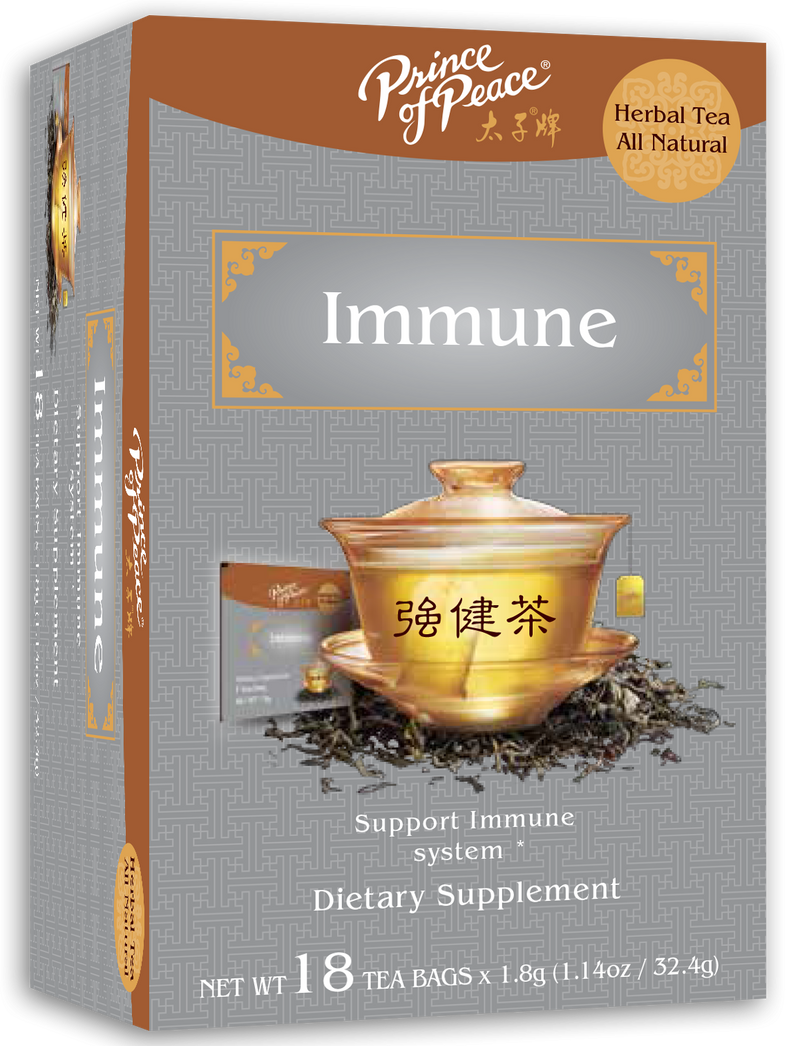 A package of Prince of Peace Immune Tea, 18 tea bags