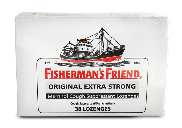 Fisherman's Friend Original Extra Strong Menthol Cough Suppressant Lozenges, 38 ct.