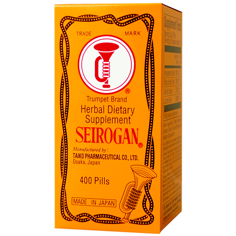 Trumpet Brand Seirogan Herbal Stomach Supplement, 400 pills